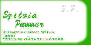 szilvia pummer business card